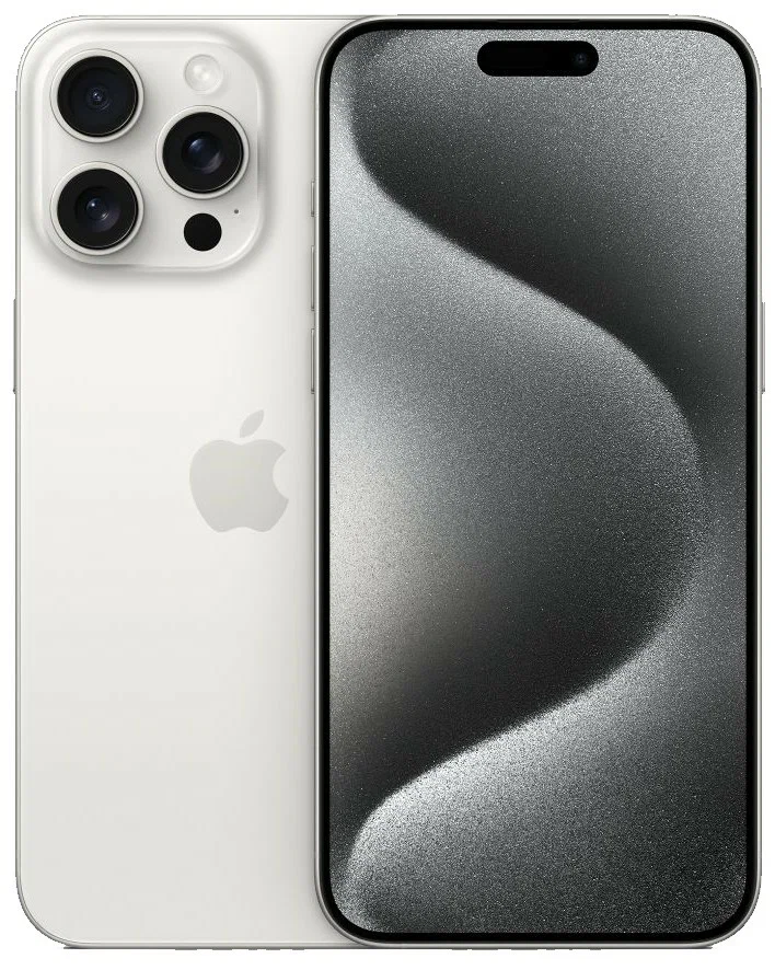 Apple iPhone 15 Pro, 128 ГБ, белый титан, eSIM